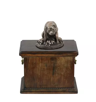 Rottweiler, Bouvier allemand I - une urne pour les cendres d'un chien, une urne avec une statuette, une urne élégante de style classique de la marque Art-Dog