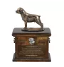 Rottweiler - Eine Urne für die Asche eines Hundes, eine Urne mit einer Statue, eine personalisierte Hundeurne von der Marke Art-Dog.