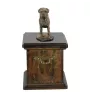 Rottweiler, Rott, Rottie - urn for dog ashes, urn with a statuette, personalized urn for dog ashes by Art-Dog brand