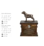 Rottweiler - Eine Urne für die Asche eines Hundes, eine Urne mit einer Statue, eine personalisierte Hundeurne von der Marke Art-Dog.