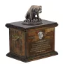 Rottweiler, Rott, Rottie I - urn for dog ashes, urn with a statuette, personalized urn for dog ashes by Art-Dog brand