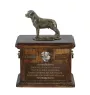 Rottweiler, Rott, Rottie II - urn for dog ashes, urn with a statuette, personalized urn for dog ashes by Art-Dog brand