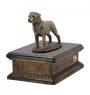 Rottweiler urne in Hundeasche, personalisierte Urne mit Statue, Holzurne mit Hund von Art-Dog