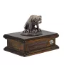 Rottweiler II urne in Hundeasche, personalisierte Urne mit Statue, Holzurne mit Hund von Art-Dog