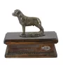 Rottweiler, Rott, Rottie V - urn for dog ashes, personalized urn with a statue, wooden urn with a dog by Art-Dog brand