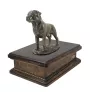 Rottweiler V urne in Hundeasche, personalisierte Urne mit Statue, Holzurne mit Hund von Art-Dog