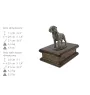 Rottweiler, Rott, Rottie V - urn for dog ashes, personalized urn with a statue, wooden urn with a dog by Art-Dog brand