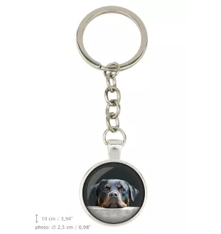 Rottweiler, Bouvier allemand - porte-clés avec votre photo, accessoire pour clés, breloque pour sac de la marque Art-Dog