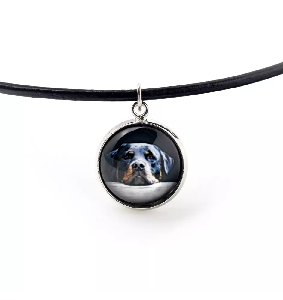 Rottweiler, Bouvier allemand - collier pendentif avec votre photo, fait main, bijoux de la marque Art-Dog
