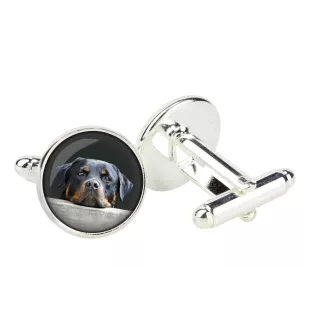 Rottweiler, Rott, Rottie - cufflinks in a box, handmade jewelry, product of the Art-Dog brand