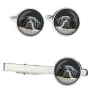 Rottweiler, Bouvier allemand - Boutons de manchette et cravate avec votre photo, accessoire de costume, bijoux pour hommes de la marque Art-Dog.