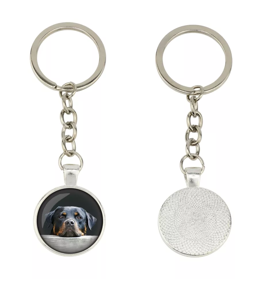 Rottweiler, Bouvier allemand - porte-clés dans une boîte, photo personnelle, porte-clés de la marque Art-Dog