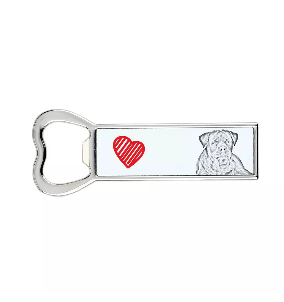 Rottweiler, Bouvier allemand - ouvre-bouteille avec chien, ouvre-bouteille personnalisé pour réfrigérateur, cadeau unique pour homme de la marque Art-Dog
