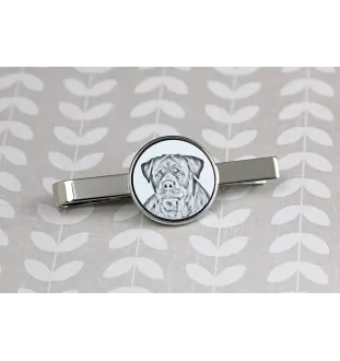 Rottweiler, Rott, Rottie - tie clip with a dog, personalized tie clip, a unique gift for a man from the Art-Dog brand