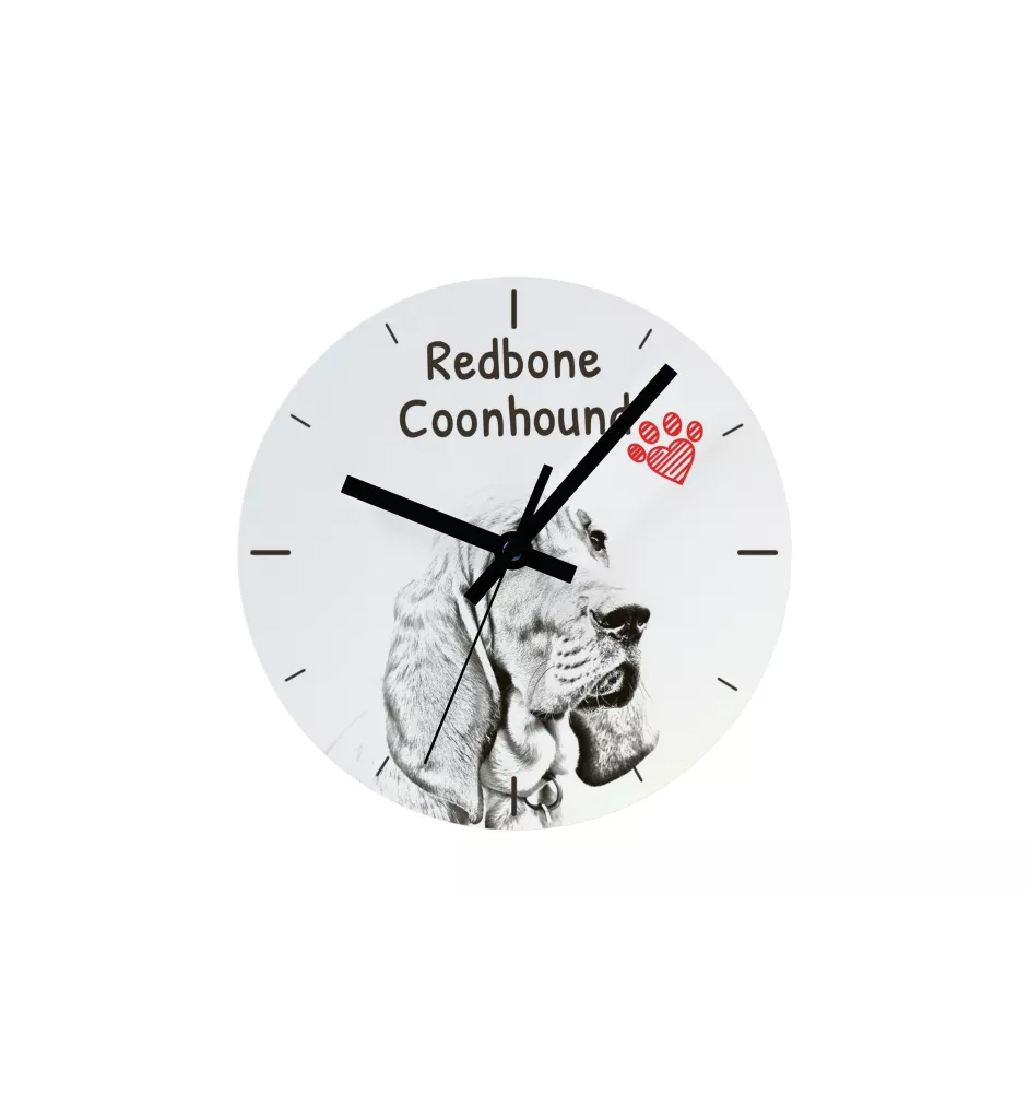 Rottweiler, Rott, Rottie - wall clock with a dog, shelf clock with a print, personalized home decoration from the Art-Dog brand