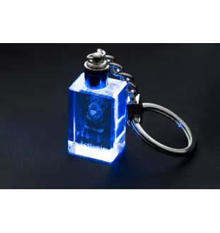 Rottweiler - Schlüsselanhänger aus Kristall mit Hundefoto, beleuchteter Schlüsselanhänger, einzigartiges Geschenk der Marke Art-Dog