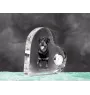 Rottweiler, Bouvier allemand - horloge en cristal avec une photo de chien, horloge de table en forme de cœur, horloge debout personnalisée de la marque Art-Dog