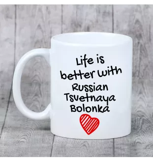 Russische Tsvetnaya Bolonka - Tasse mit Hund, Tasse mit Bild, personalisiertes Geschenk der Marke Art-Dog