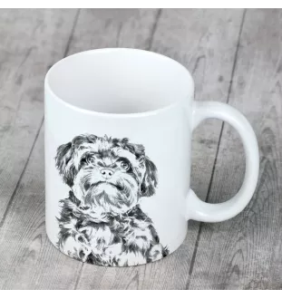 Russische Tsvetnaya Bolonka - Tasse mit Hund, Tasse mit Bild, personalisiertes Geschenk der Marke Art-Dog