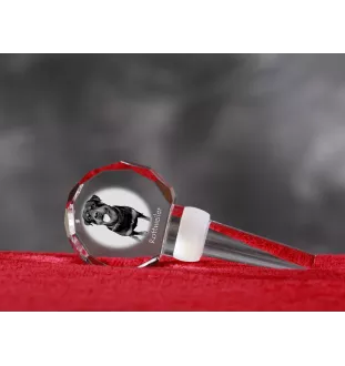 Rottweiler, Rott, Rottie - Crystal bottle stopper, unique wine stopper with photo, personalised gift for sommelier by Art-Dog brand