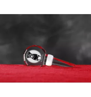 Rottweiler, Rott, Rottie - Crystal bottle stopper, unique wine stopper with photo, personalised gift for sommelier by Art-Dog brand