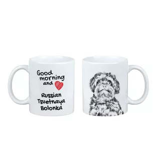 Bolonka russe colorée - tasse avec chien, tasse avec photo, cadeau personnalisé de la marque Art-Dog