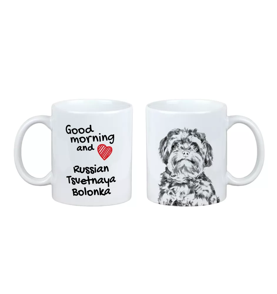 Russische Tsvetnaya Bolonka - Tasse mit Hund, Tasse mit Bild, personalisiertes Geschenk der Marke Art-Dog