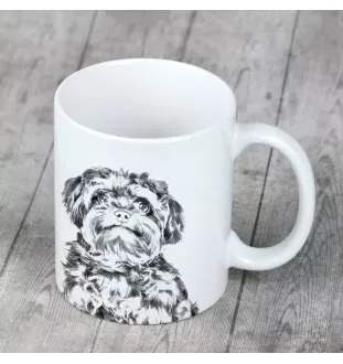 Bolonka russe colorée - tasse avec chien, tasse avec photo, cadeau personnalisé de la marque Art-Dog