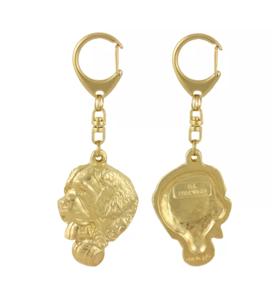 Bernardyn brelok pozłacany w pudełku Art-Dog