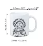 Russische Tsvetnaya Bolonka - Tasse mit Hund, fröhliche Tasse für Hundeliebhaber, personalisiertes Geschenk der Marke Art-Dog