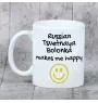 Bolonka russe colorée - tasse avec chien, une tasse joyeuse pour les amoureux des chiens, un cadeau personnalisé de la marque Art-Dog