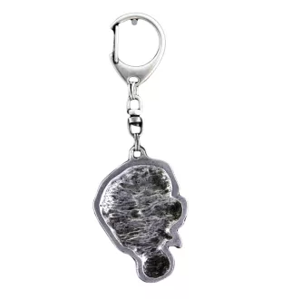 Saint-bernard, Chien Du Mont Saint-Bernard - Porte-clés argenté avec un chien dans une boîte cadeau, décoration de sac à main, pendentif de sac à dos par la marque Art-Dog