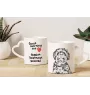 Russian Colored Bolonka - cup with a dog, adorable cup with a heart-shaped handle, universal gift from the Art-Dog brand