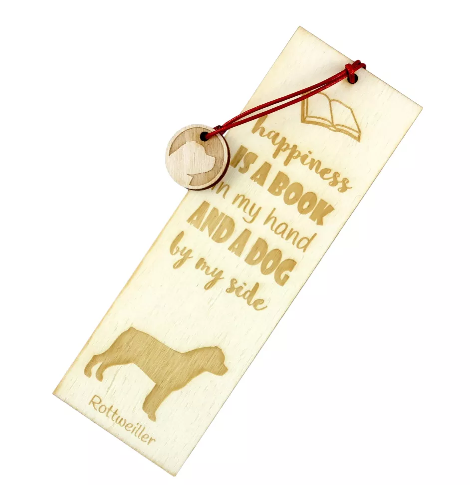Rottweiler zakładka do książki happines Art-Dog