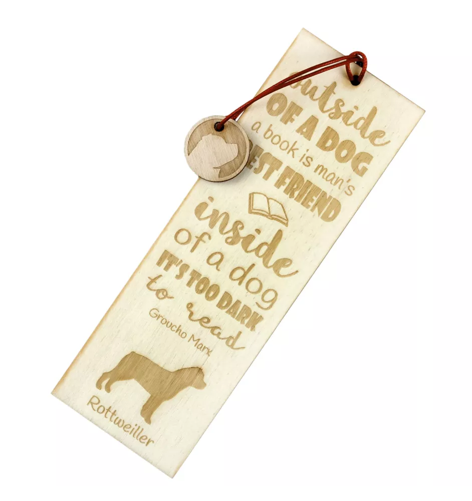 Rottweiler - Lesezeichen mit Hund, personalisiertes Lesezeichen, Geschenk für Bücherwurm von der Marke Art-Dog