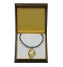 St. Bernard, Saint Bernard, Alpine Mastiff, Bernhardiner - Dog necklace in gift box, gold-plated pendant for dog fan, striking jewellery by Art-Dog