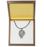 Saint-bernard, Chien Du Mont Saint-Bernard - Collier de chien dans une boîte cadeau, médaillon argenté pour fan de chien, pendentif remarquable de la marque Art-Dog