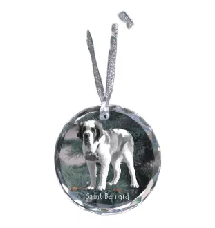 Bernardyn medal kryształowy z psem Art-Dog