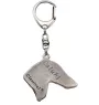 Saluki, Persian Greyhound, Arabian hound, Gazelle hound - Silver-plated key ring with dog, handbag decoration, backpack pendant by Art-Dog brand