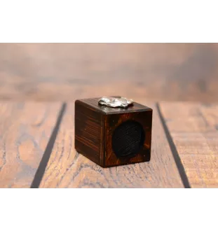 Rottweiler, Rott, Rottie I - wooden candle holder with a dog, a unique souvenir after losing a dog, a handicraft from the Art-Dog brand