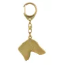 Saluki, Persian Greyhound, Arabian hound, Gazelle hound - Gilded key ring with dog in gift box, handbag decoration, luxury accessory by Art-Dog brand