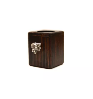 Rottweiler, Bouvier allemand - bougeoir en bois avec un chien, un souvenir unique après la perte d'un chien, une œuvre artisanale de la marque Art-Dog