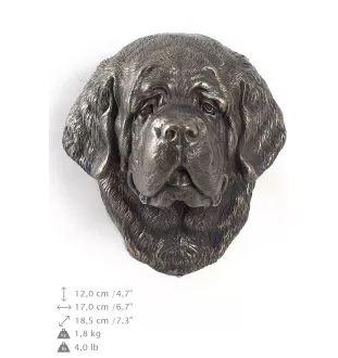 St. Bernhardshund, Bernhardiner - Hundestatue, hängende Büste, einzigartige Dekoration für Hundeliebhaber der Marke Art-Dog