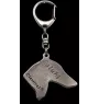 Saluki, Persian Greyhound, Arabian hound, Gazelle hound - Silver-plated key ring with a dog in a gift box, handbag decoration, backpack pendant by Art-Dog brand