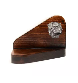 Rottweiler II - Holzkerzenhalter mit Hund, Teelichthalter, Gedenkstätte für den Hund der Marke Art-Dog