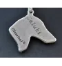 Saluki, Persian Greyhound, Arabian hound, Gazelle hound - Necklace with dog, silver-plated pendant for dog fan, unique jewelry by Art-Dog brand