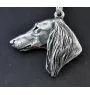 Saluki, Persian Greyhound, Arabian hound, Gazelle hound II - Necklace with dog, silver-plated pendant for dog fan, unique jewelry by Art-Dog brand
