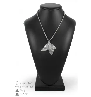 Saluki, Persischer Windhund - Hundehalsband, einzigartiger Schmuck für den Hundefan, einzigartiger Kreuzotter-Anhänger der Marke Art-Dog