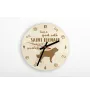 St. Bernard, Saint Bernard, Alpine Mastiff, Bernhardiner - clock with dog, wooden clock with engraving, personalised clock by Art-Dog