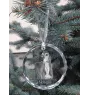 Saluki, Persischer Windhund - Kristallkugel mit Foto, Hundebild im Kristall, personalisierter Christbaumschmuck von Art-Dog.